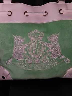 Juicy Couture Scottie Pink & Mint Tote Bag